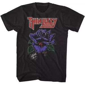 Thin Lizzy Black Rose T Shirt